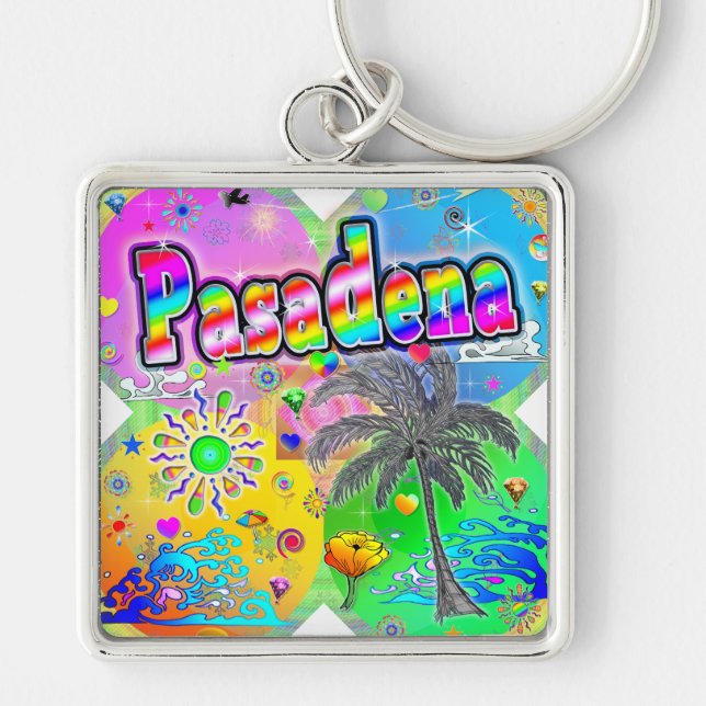 Pasadena Quadro Seasons Keychain (Front)