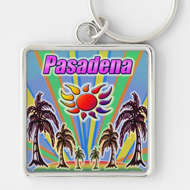 Pasadena Summer Love Keychain (Front)