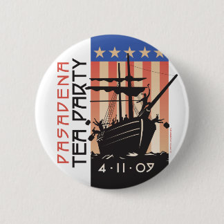 Pasadena Tea Party 2 Inch Round Button