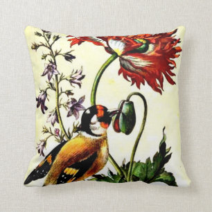 Pasari - Maria Sibylla Merian botanical art Throw Pillow