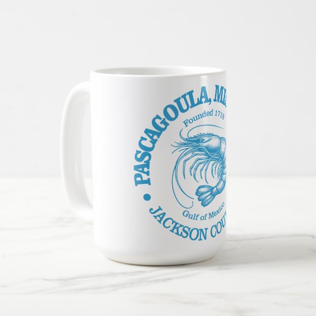 Pascagoula (shrimp) coffee mug (Front Left)
