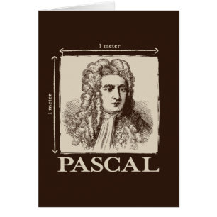 Pascal = 1 newton per square metre math joke