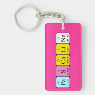 Pascaline periodic table name keyring