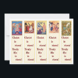 Pascha (Orthodox Easter) set of cut out bookmarks Holiday Card<br><div class="desc">Pascha (Orthodox Easter) set of 5 cut-out bookmarks Christ is risen! Truly He is risen! Thank you for your support of the Convent of St. Mary Magdalene, an Orthodox monastery in Pass Christian, Mississippi. www.convent-stmarym.org Please use our referral link on our website so we earn a few additional pennies at...</div>