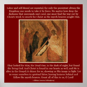 Paschal (Easter) poster of the myrrhbearers