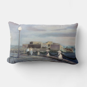 Paseo del Parrote (A Coruña) Lumbar Pillow