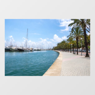 Paseo maritimo - Palma de Mallorca, Spain Window Cling