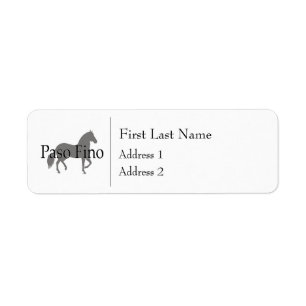 Paso Fino Silhouette Texte 1