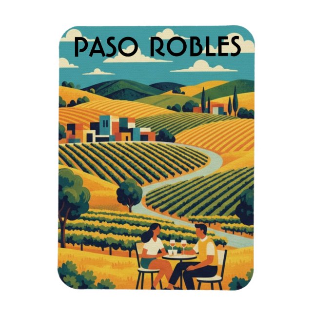 Paso Robles California Central Coast Magnet (Vertical)