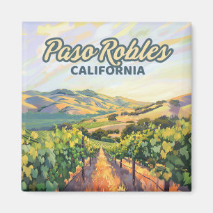 Paso Robles California Vineyard Central Coast Magnet