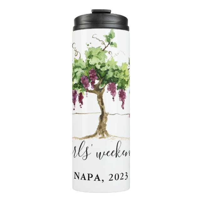 Paso Robles Vineyard Winery Girls’ Weekend Thermal Tumbler (Front)