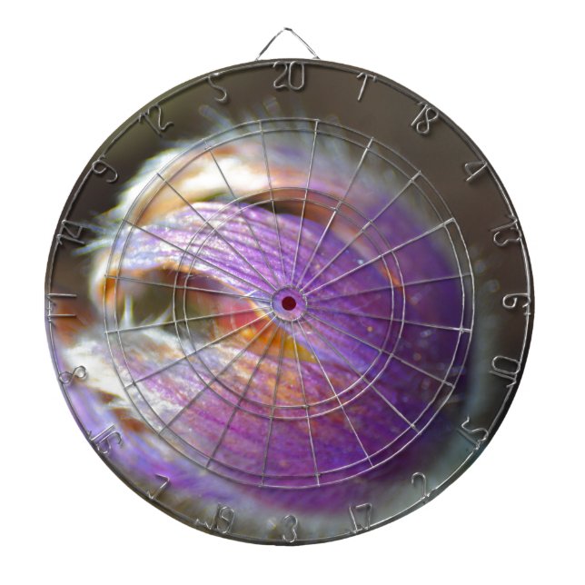 Pasque Flower Bud Dartboard (Front)