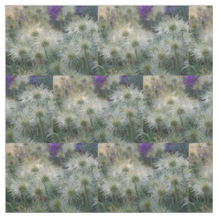 Pasque Flower Seed Heads Fabric