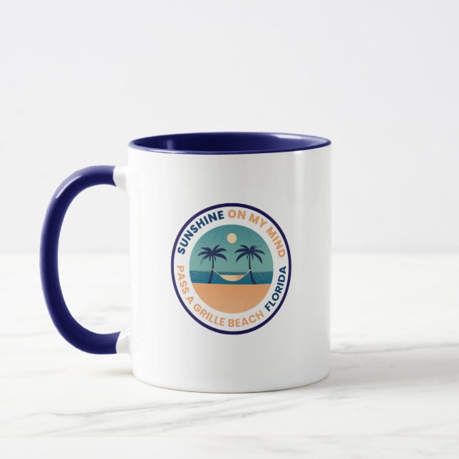 Pass-A-Grille Beach Floride Café Mug (Gauche)