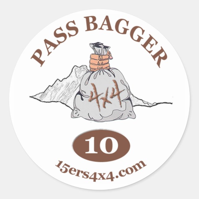 Pass Bagger 10 Sticker (Front)