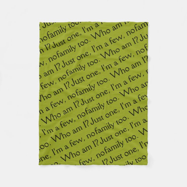 Pass phrase from Orphan Black sisterhood club Fleece Blanket (Front)