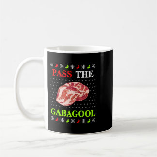 Pass the Gabagool Tacky Ugly Christmas Sweater For Coffee Mug