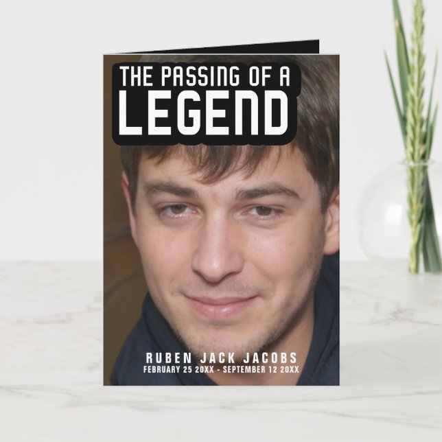 Passage d'une légende Programme de services funéra (Devant)