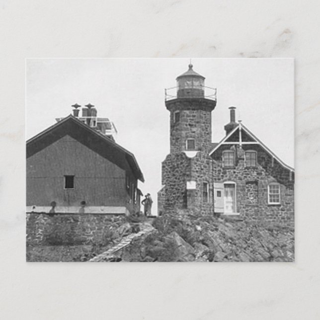 Passage Island Lighthouse Postcard (Front)