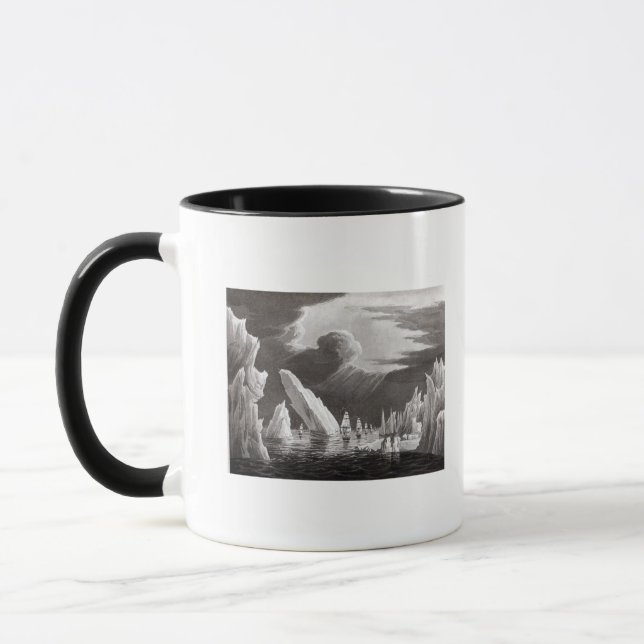 Passage through the Ice, engraved by D. Havell Mug (Left)