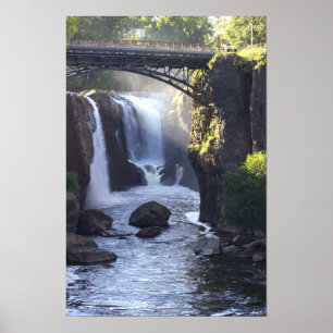 Passaic Waterfalls Poster