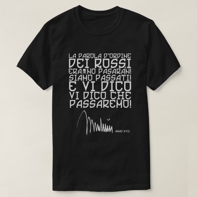PASSAREMO! T-Shirt (Design Front)
