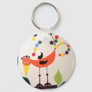 passaro as cores keychain