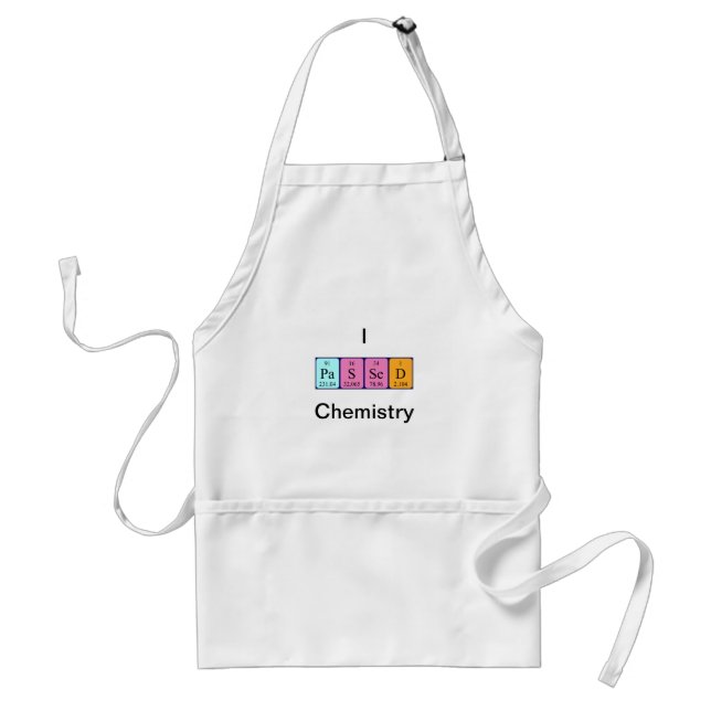 Passed chemistry periodic table name apron (Front)