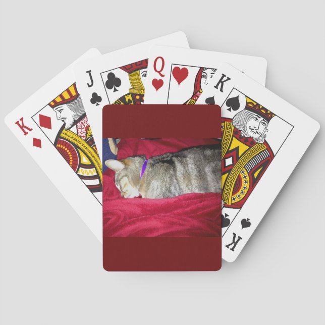 Passed Out Indigo Playing Cards (Back)