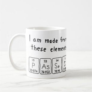 Passed periodic table name mug