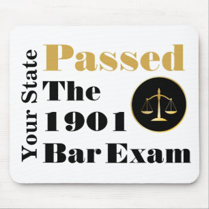 Passed the Bar Exam (Customize State and Year) Mouse Pad
