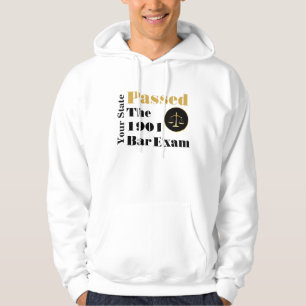 Passed the Bar Exam (Customize with State and Year Hoodie