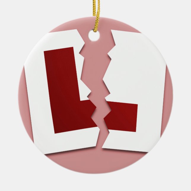 Passed your driving test ceramic ornament (Front)