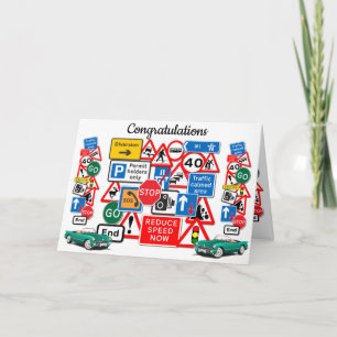 Passed your Driving Test ~ Congratulations! Card