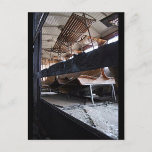 Passenger cars wooden walls removed Le Mastrou P Postcard