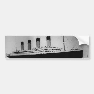 Passenger Liner Steamship RMS Titanic Bumper Sticker
