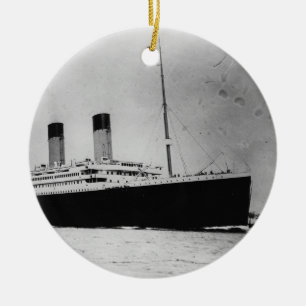 Passenger Liner Steamship RMS Titanic Ceramic Ornament