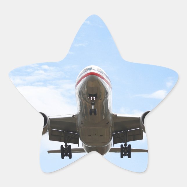 Passenger Plane Star Sticker (Front)