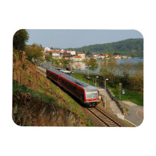 Passenger train in heart living at the Edersee Magnet