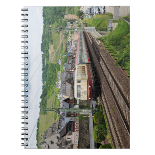 passenger train in Oberweser Notebook