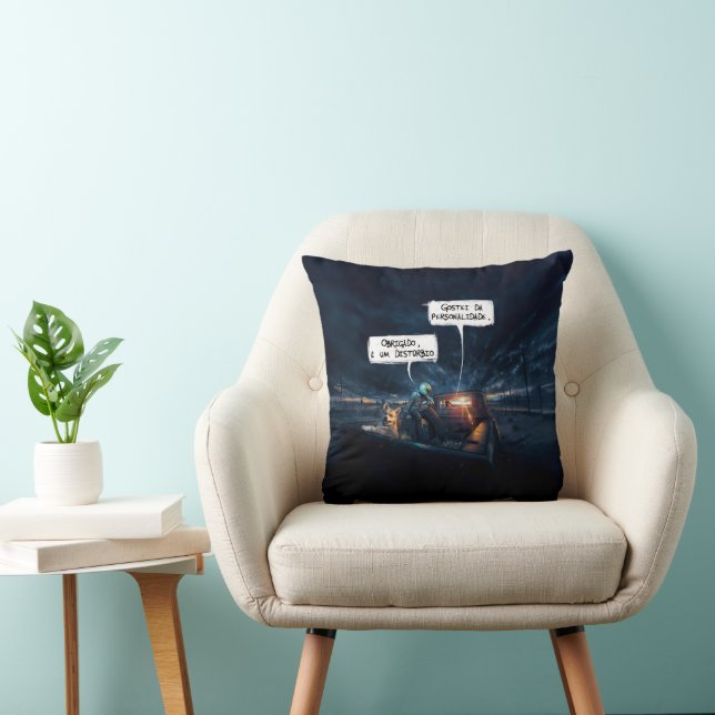 Passengers Throw Pillow (Chair)