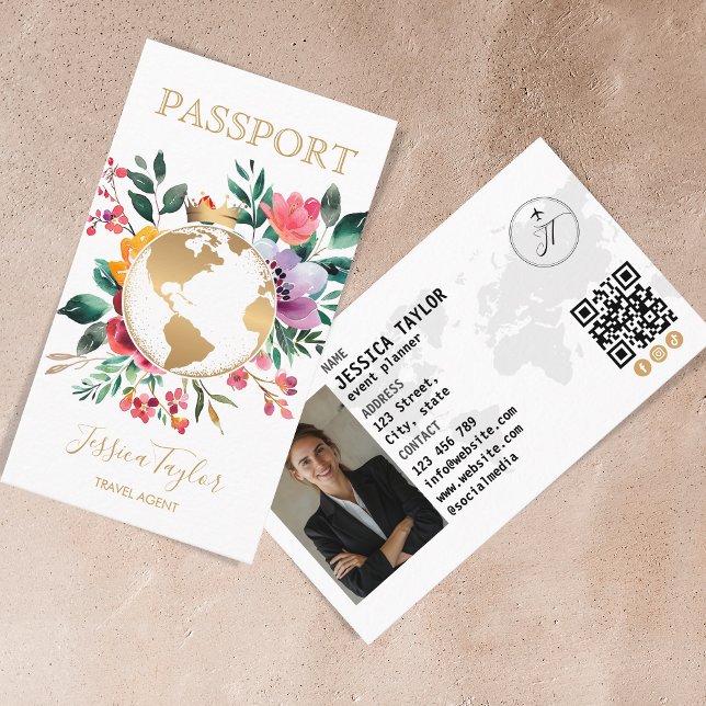 Passeport Agence de Voyage Carte Mondiale Passe D' (Créateur téléchargé)