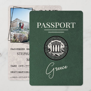 Passeport Grèce verte Enregistrer la carte Date