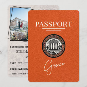 Passeport Orange Grèce Enregistrer la carte Date