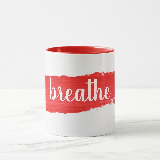 PASSER Le Texte Sur La Mug De Peinture Rouge (Centre)