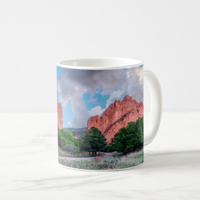 Passerelle Nord Et Sud Rochers Jardin De Dieux Mug (Devant droit)