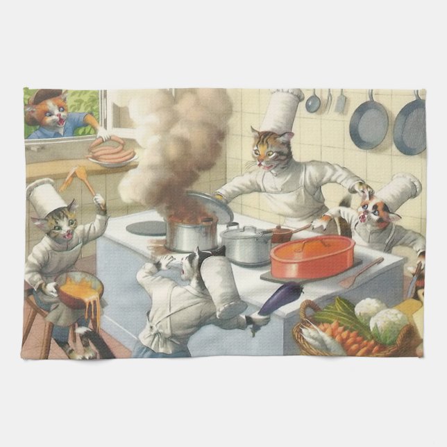 PASSERELLES : Catastrophe de cuisine - serviette (Horizontal)