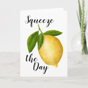 Passez la journée ! Carte de voeux citron