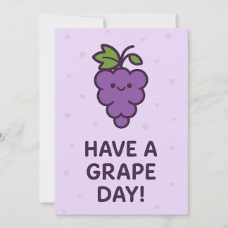 Passez une journée de raisin - Carte de voeux pour