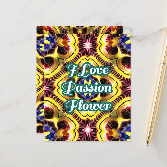 Passiflora Caerulea Pattern (Front/Back In Situ)